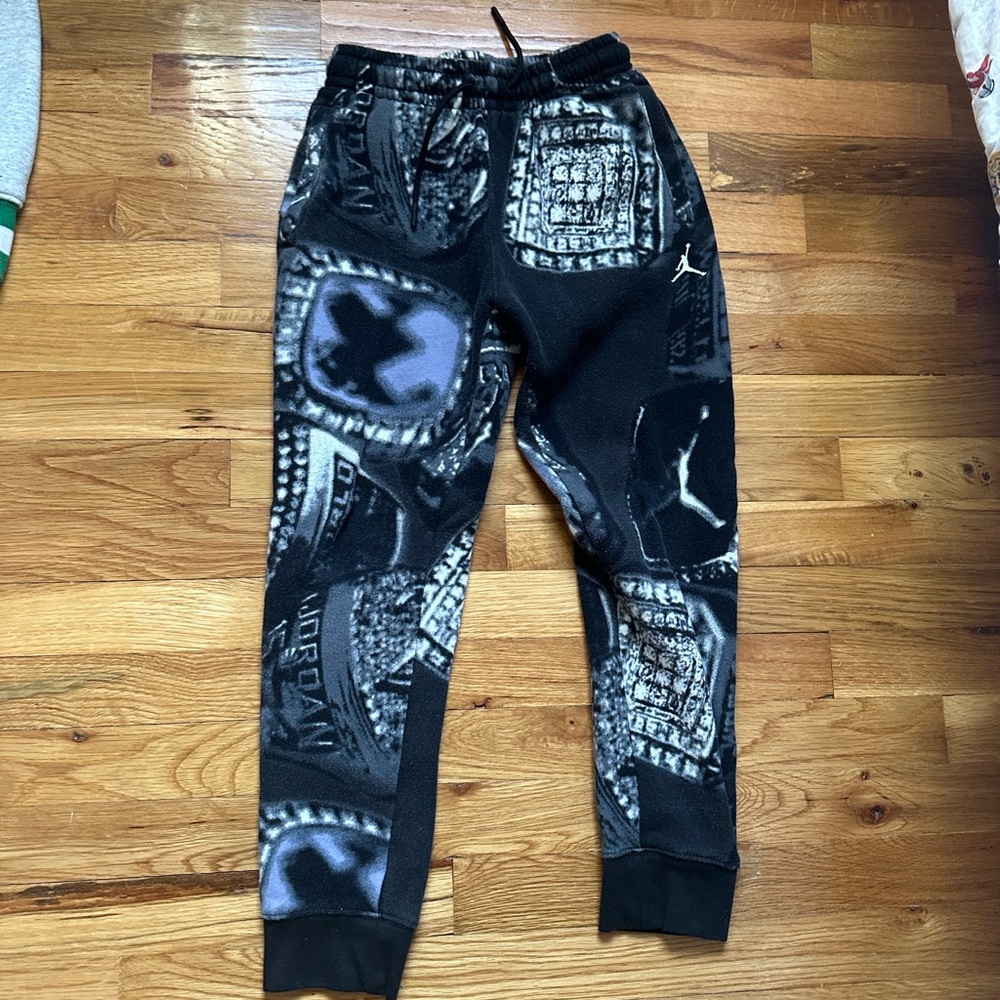 Jordan Kids Graphic Jogger Pants - Black and Gray